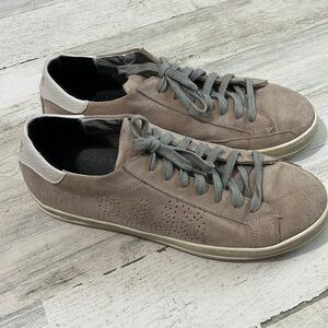 P448 John Sneakers Womens 43 US 12.5-13 Blush Pale Pink Suede Low Top Shoes